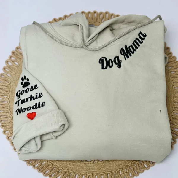 Nonna Sweatshirt or Hoodie with Embroidered GrandKids Names on Sleeve by Custom 101 Prints - Image 6