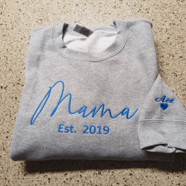 Wrestling Mom Sweatshirt or Hoodie with Embroidered Kids Names on Sleeve by Custom 101 Prints - Image 8