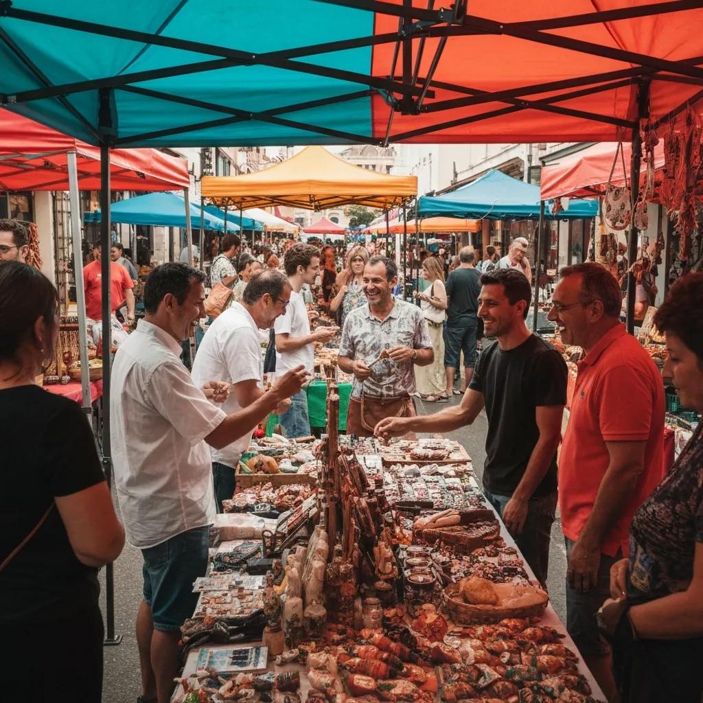 Diverse creative marketing gifts including custom apparel and tech accessories in a bright workspace